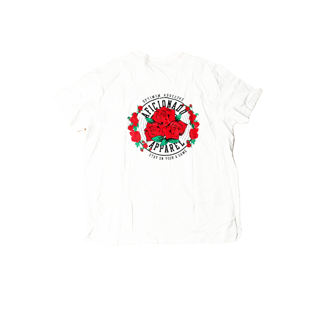 ROSE BADGE T SHIRT (WHITE)