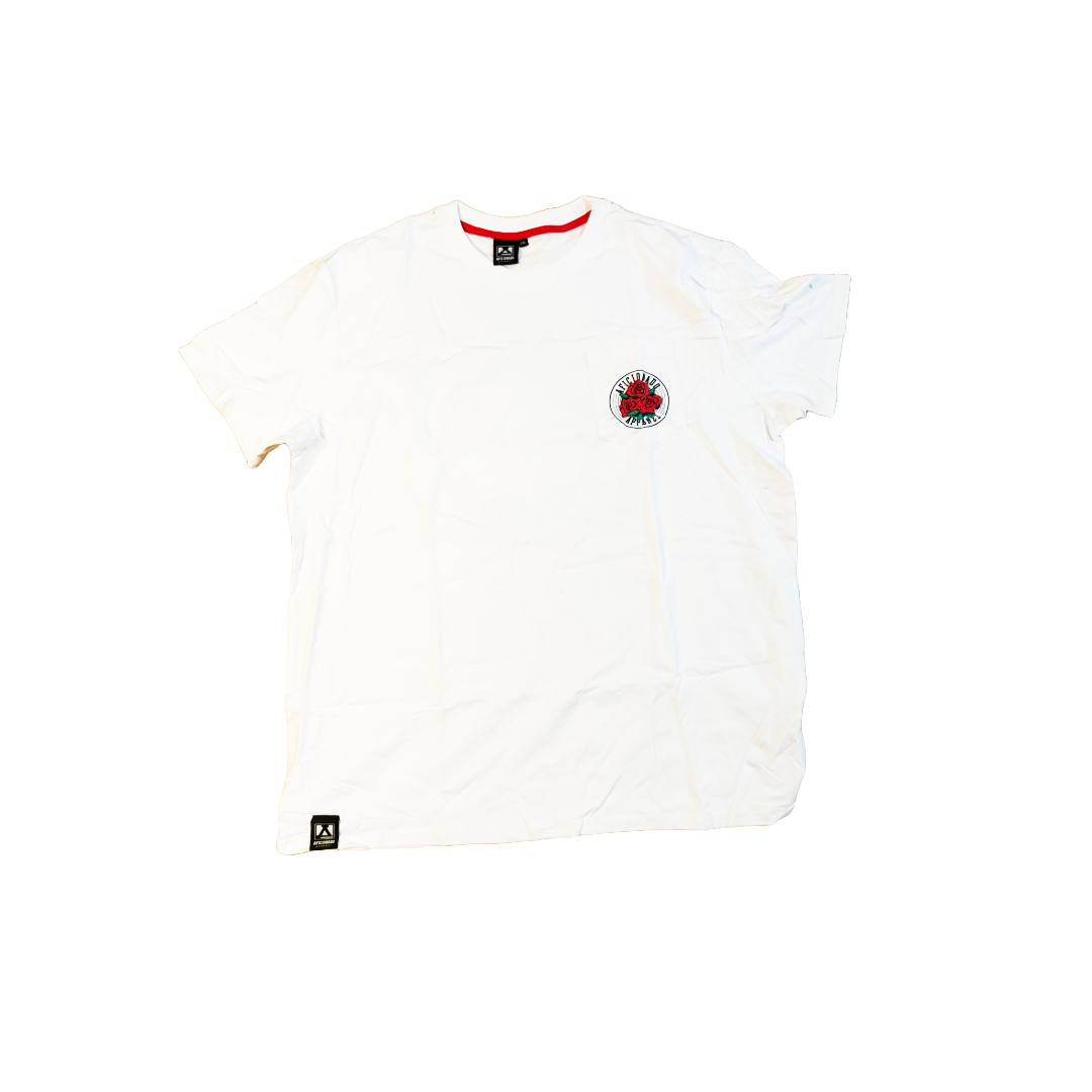 ROSE BADGE T SHIRT (WHITE)